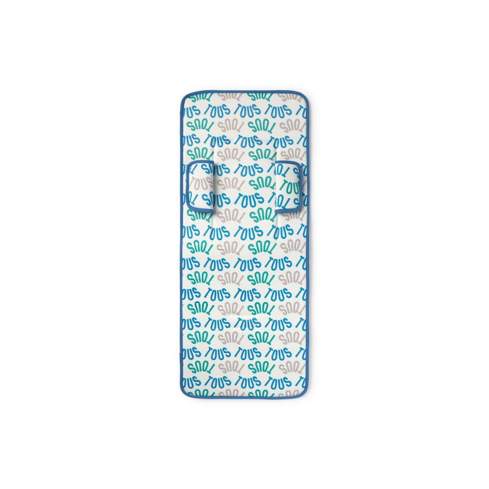 Padded pushchair mat in Seat blue