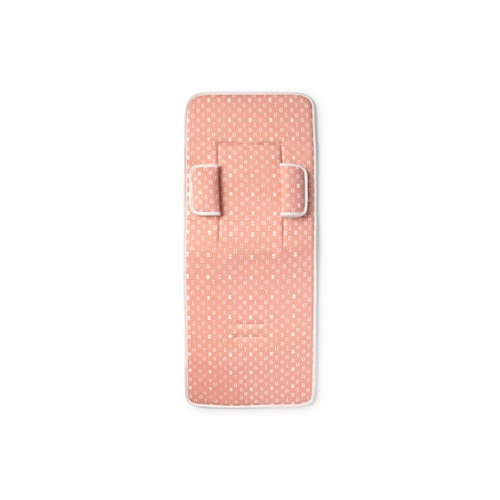 Padded pushchair mat in Seat salmon