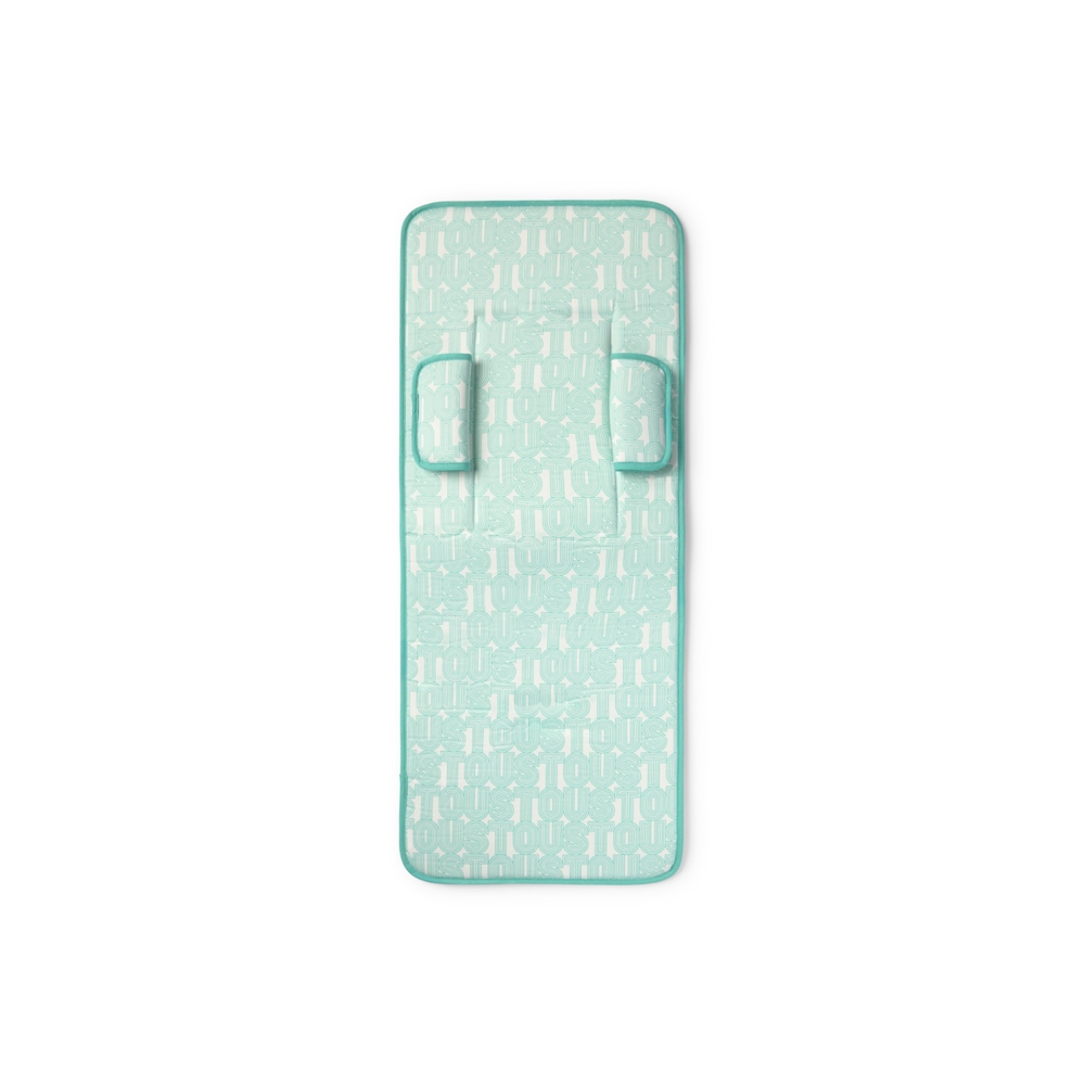 Padded pushchair mat in Seat green