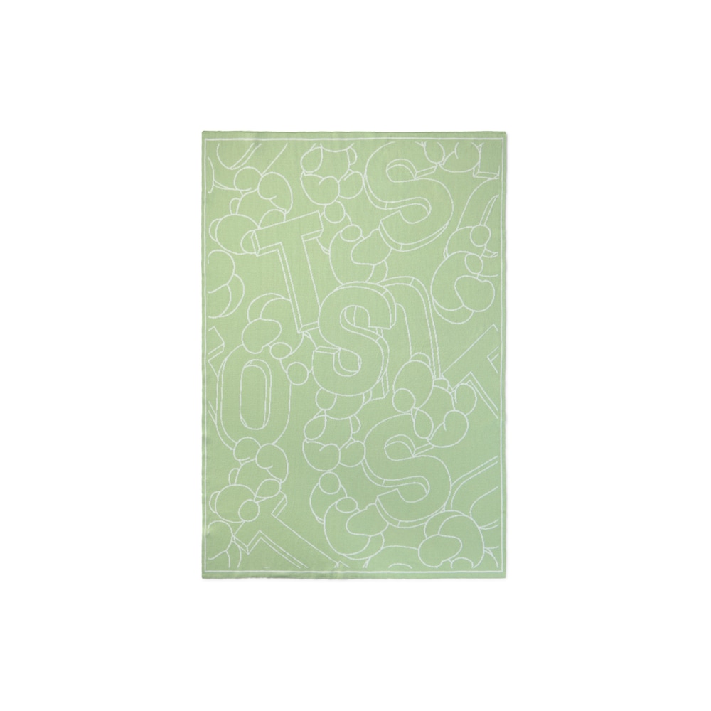 Manta de beb&eacute; reversible Nilo verde