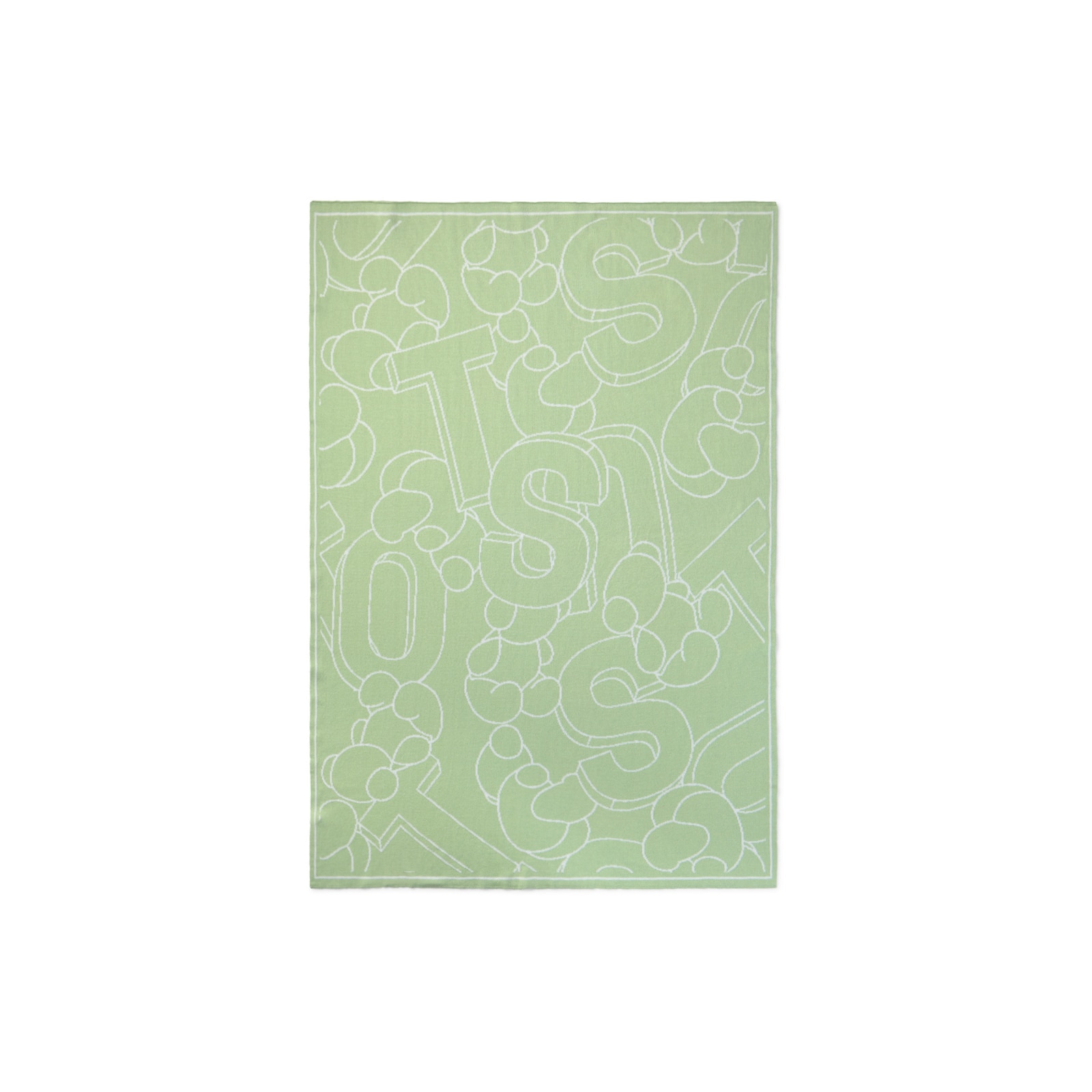 Manta de bebé reversible Nilo verde