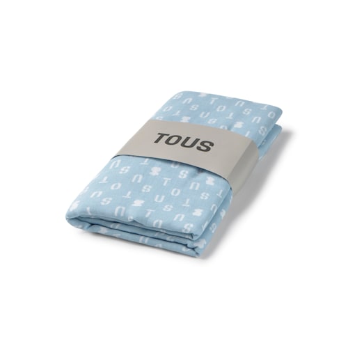Baby muslin in Muse blue