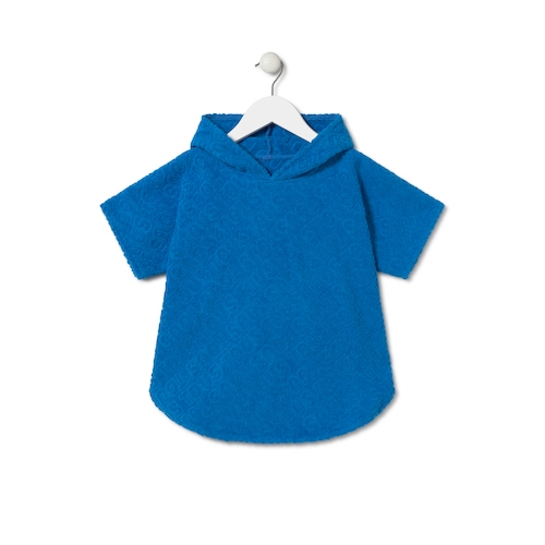 Poncho de praia Logótipo azul