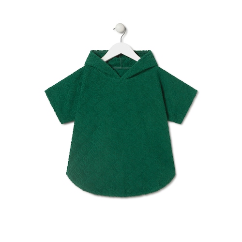 Poncho de praia Logótipo verde