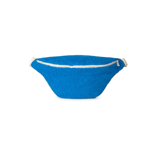 Pochete de tecido atoalhado Logótipo azul