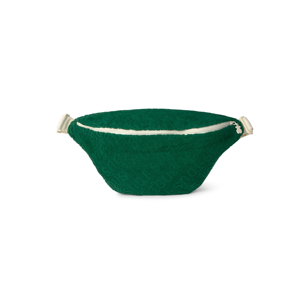 Terry cloth bumbag in Logo green