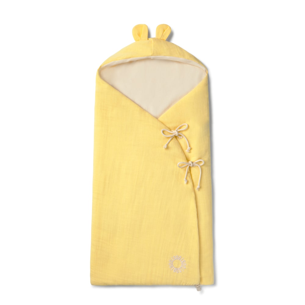 Multipurpose footmuff for crib in Classic yellow