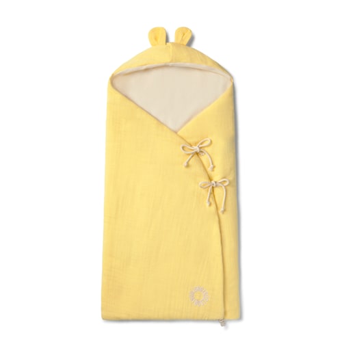 Multipurpose footmuff for crib in Classic yellow