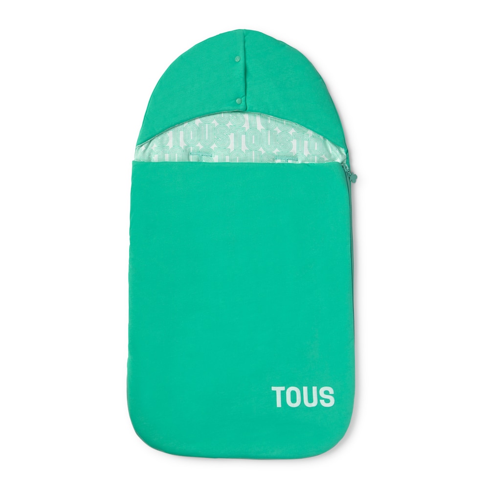 Multipurpose baby footmuff in Vibrant green