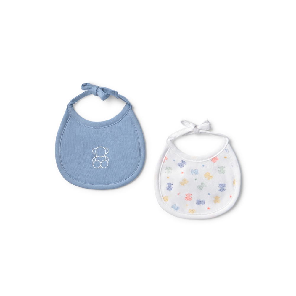 Baby bib set in Star sky blue