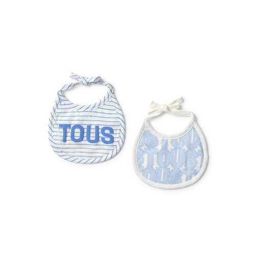 Set de baberos beb&eacute; Vibrant azul