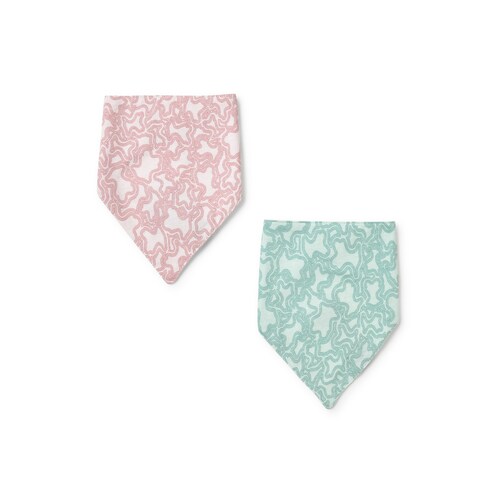 Set of baby bandanas in KaosP pink