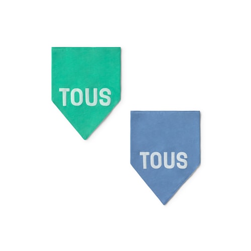 Conjunto de bandanas de beb&eacute; Vibrant azul