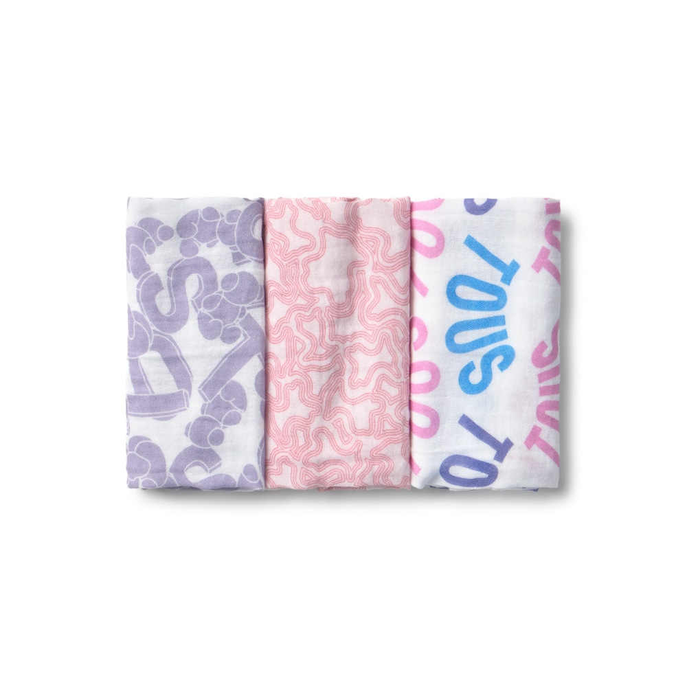 Muselina pack de 3 MMuse rosa