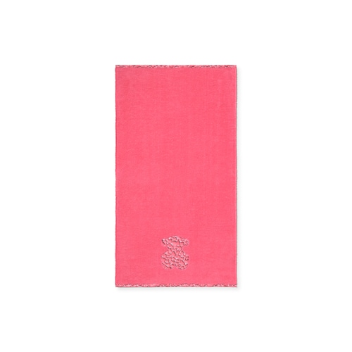 Toalla de playa Puff rosa image number 0