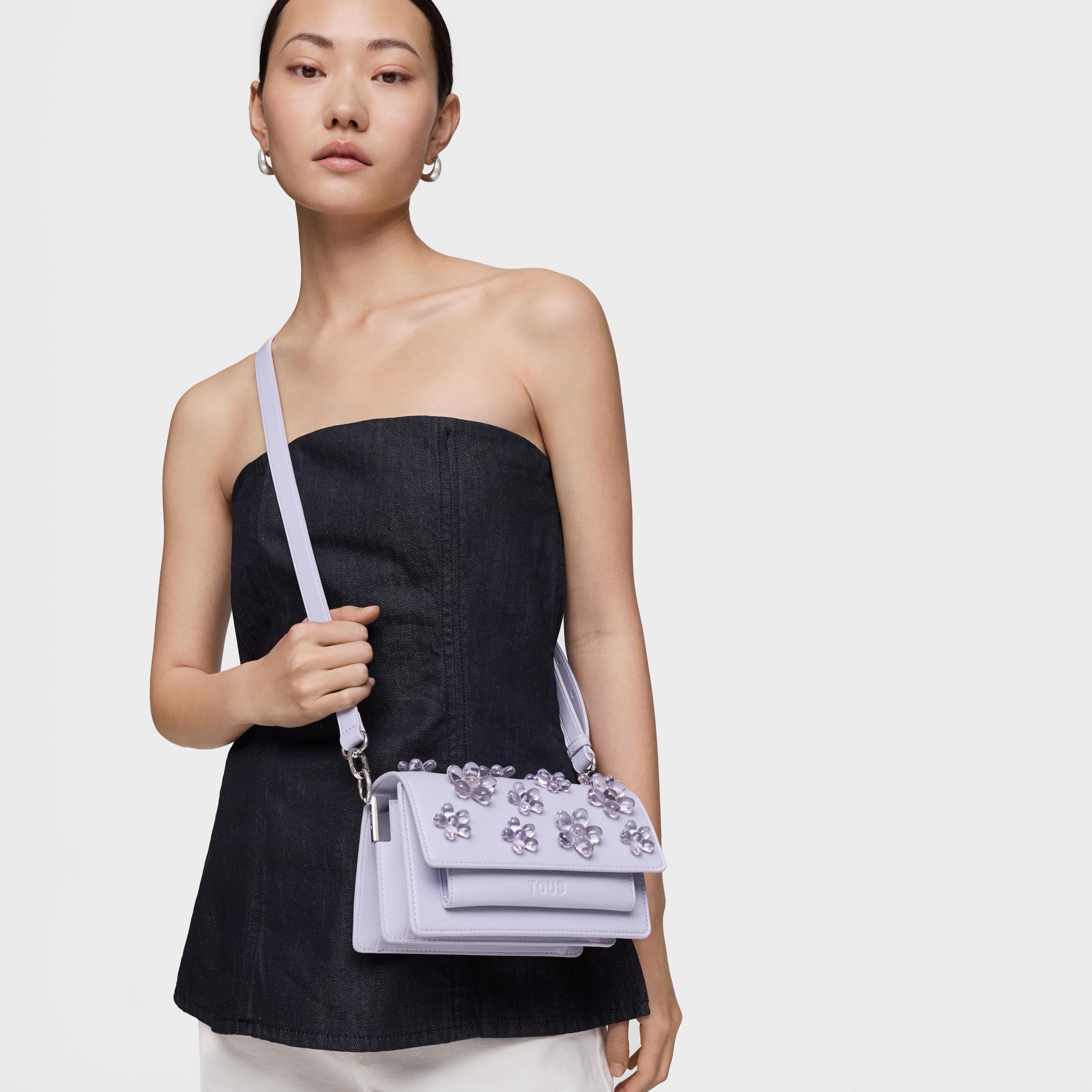 Small mauve Crossbody bag Audree Daisy