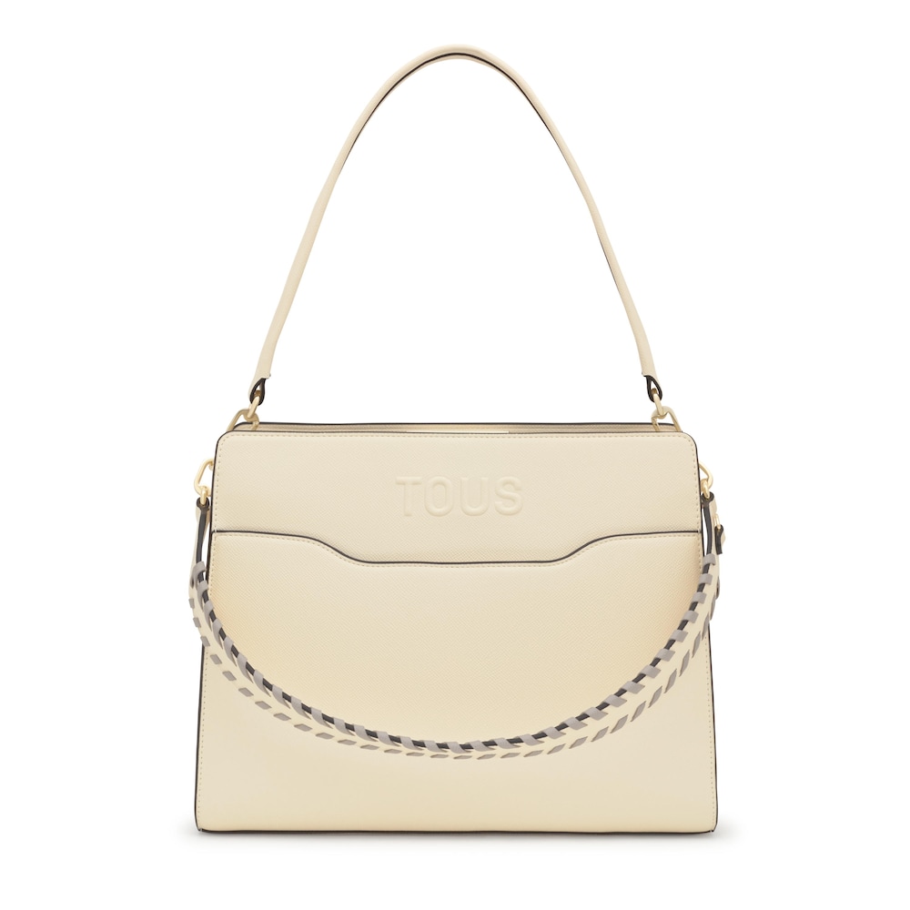 Medium beige Shopping bag Audree Saffiano Medium beige Shopping bag Audree Saffiano
