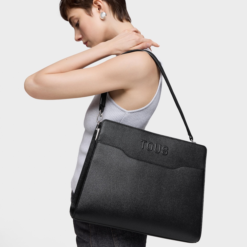 Medium black Shopping bag Audree Saffiano