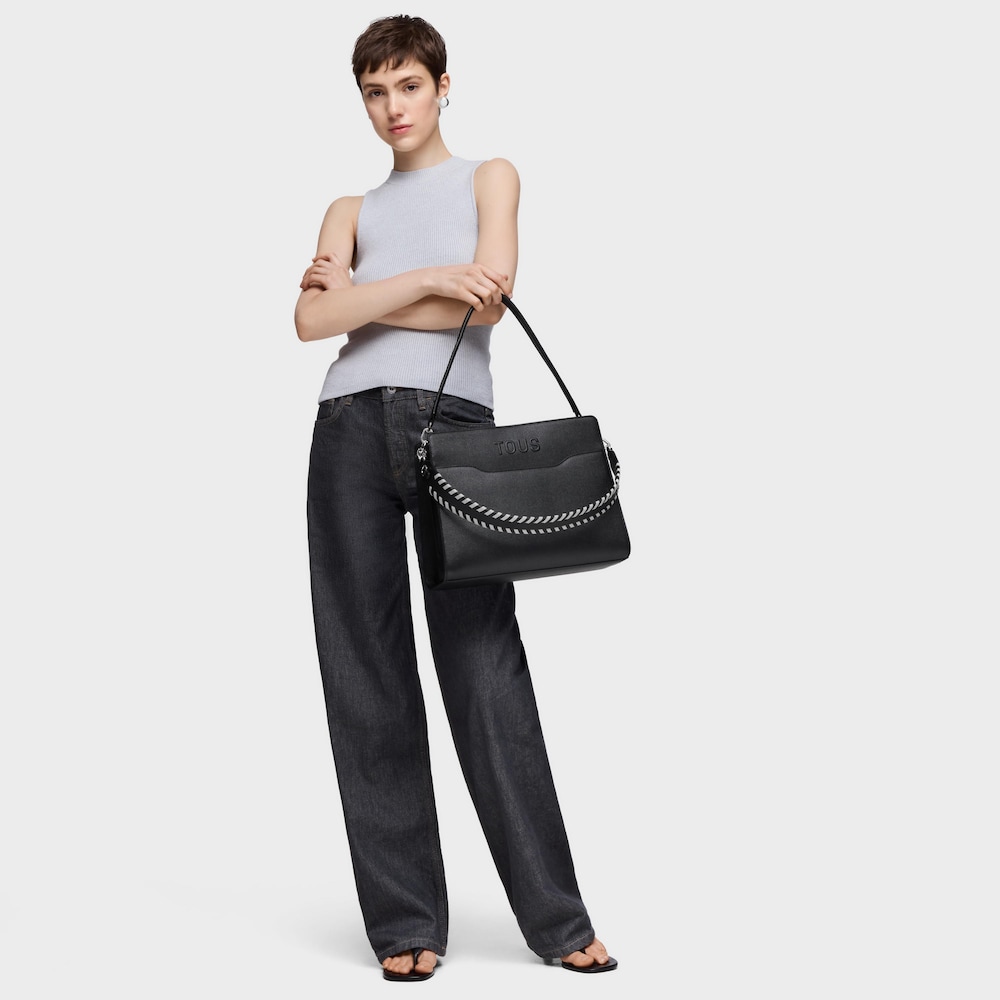 Medium black Shopping bag Audree Saffiano