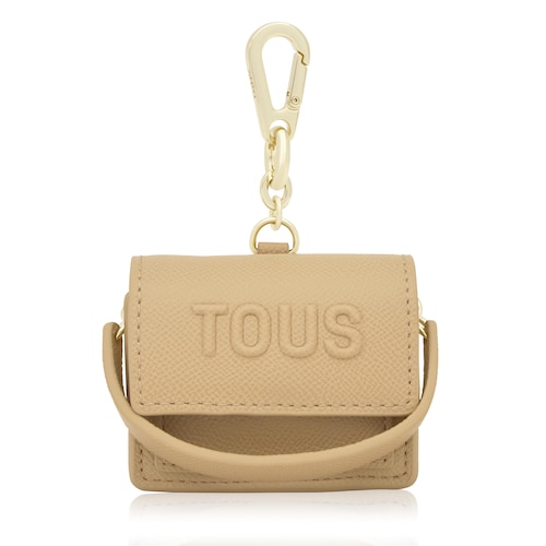 Sand-colored Crossbody minibag Key ring Audree