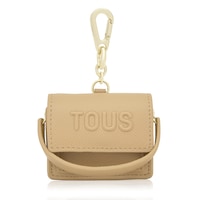 Sand-colored Crossbody minibag Key ring Audree