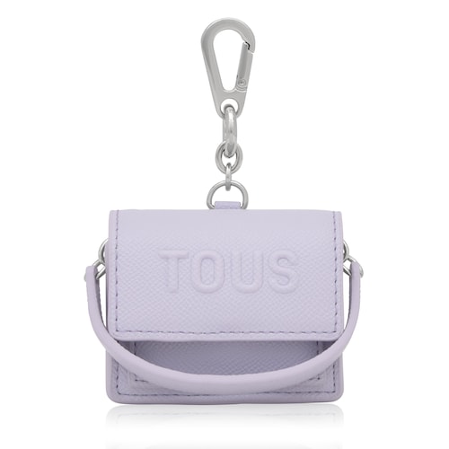 Llavero mini bandolera malva Audree