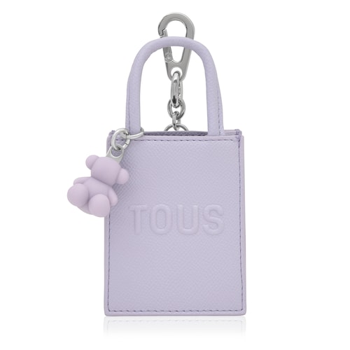 Llavero mini bolso pop malva Audree