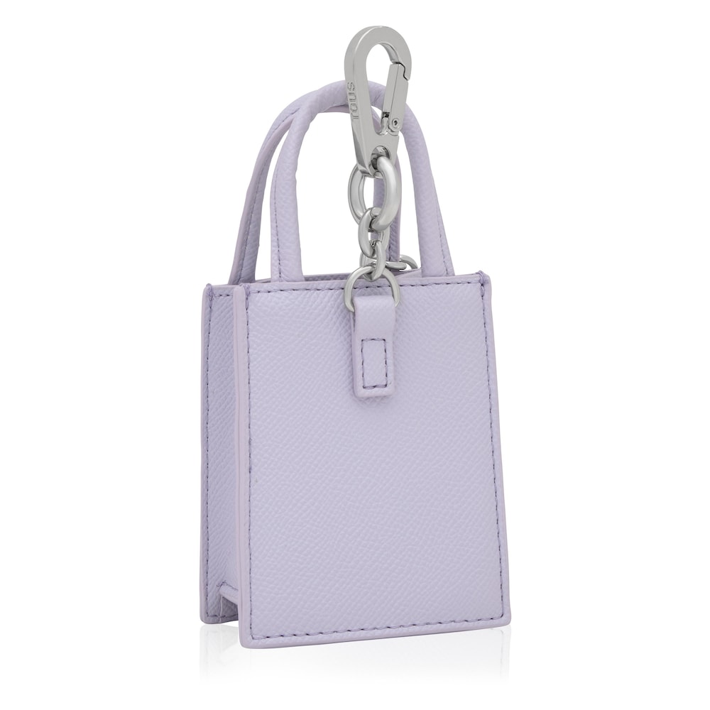 Mauvefarbener Schl&uuml;sselanh&auml;nger Audree mit Minitasche Pop