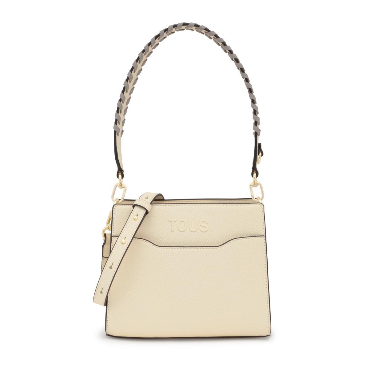 Tous - Shopper Pequeño Beige Audree Saffiano - Beige