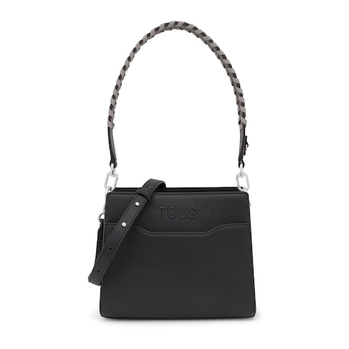 Shopper pequeño negro Audree Saffiano