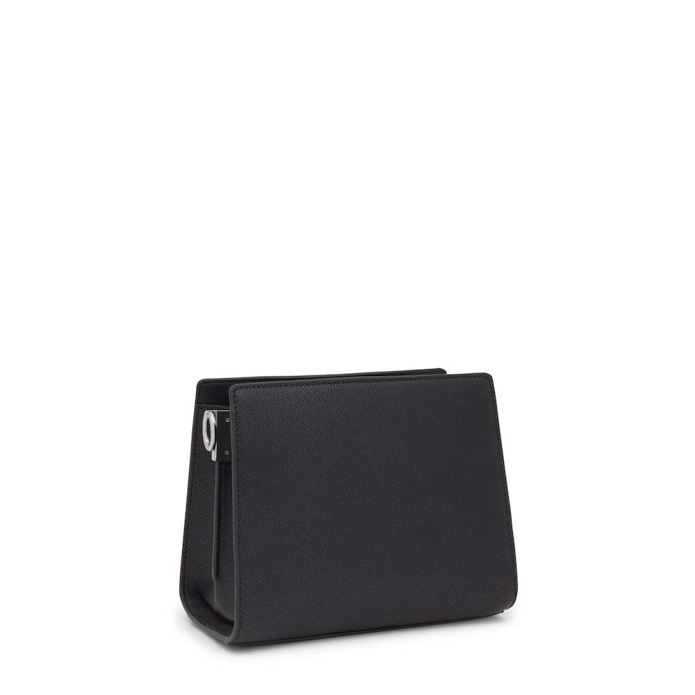 Borsa shopper nera piccola Audree Saffiano