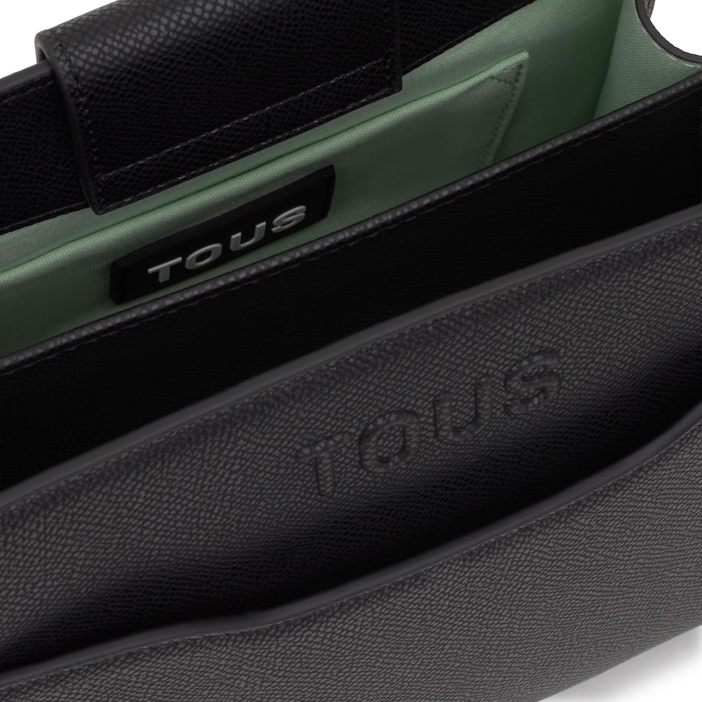 Borsa shopper nera piccola Audree Saffiano