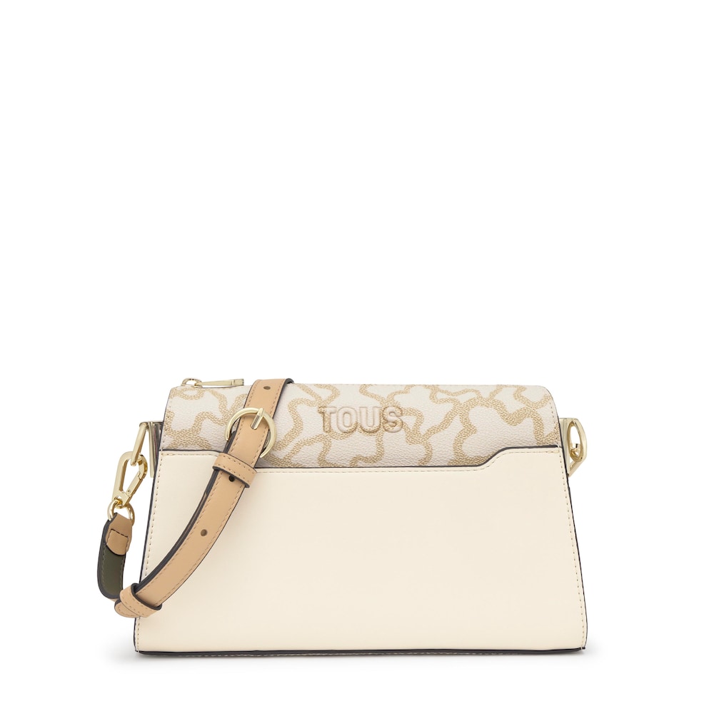 Středně velk&aacute; Crossbody kabelka ve slonovinov&eacute; barvě Kaos Icon