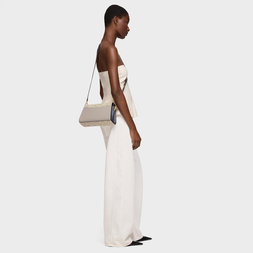 Średnia szarobrązowa Torebka przez ramię Kaos Icon