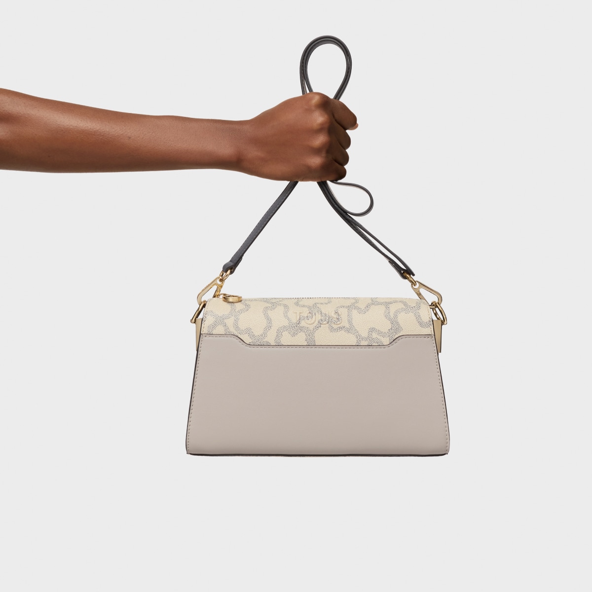 Medium taupe-colored Crossbody bag Kaos Icon