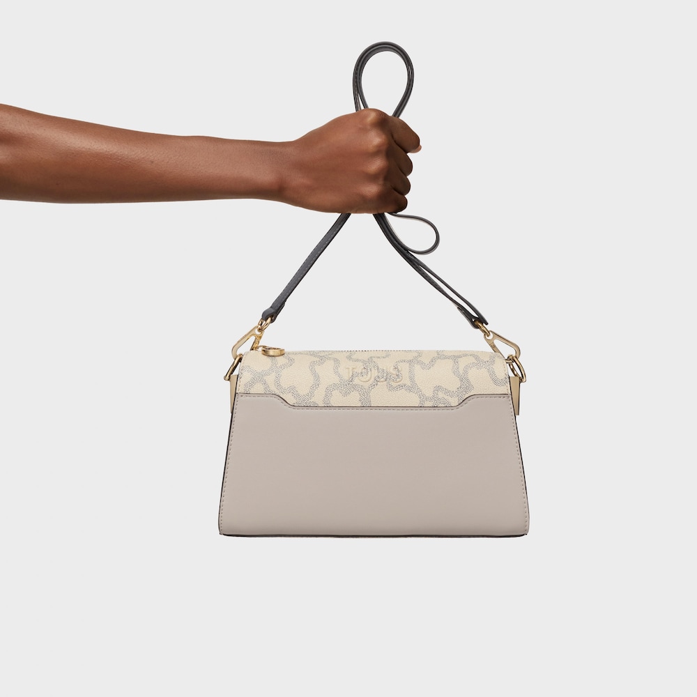 Medium taupe-colored Crossbody bag Kaos Icon image number 6