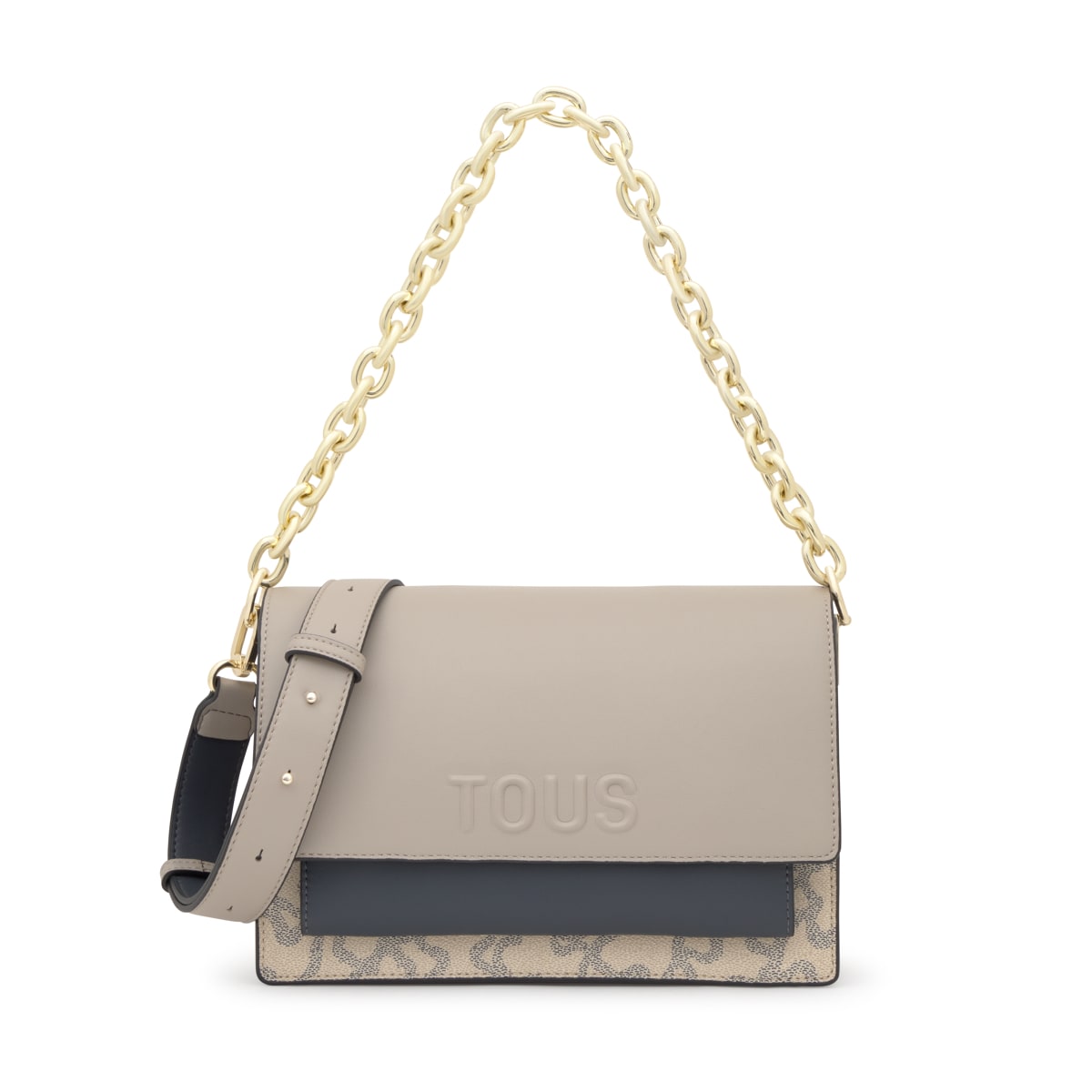 Medium taupe-colored Audree Crossbody bag Kaos Icon