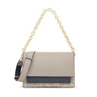 Medium taupe-colored Audree Crossbody bag Kaos Icon
