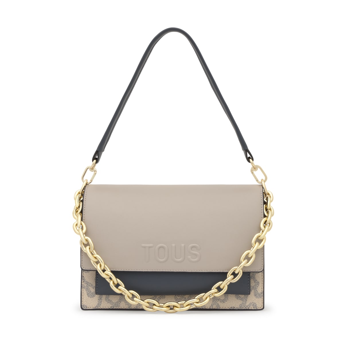 Medium taupe-colored Audree Crossbody bag Kaos Icon