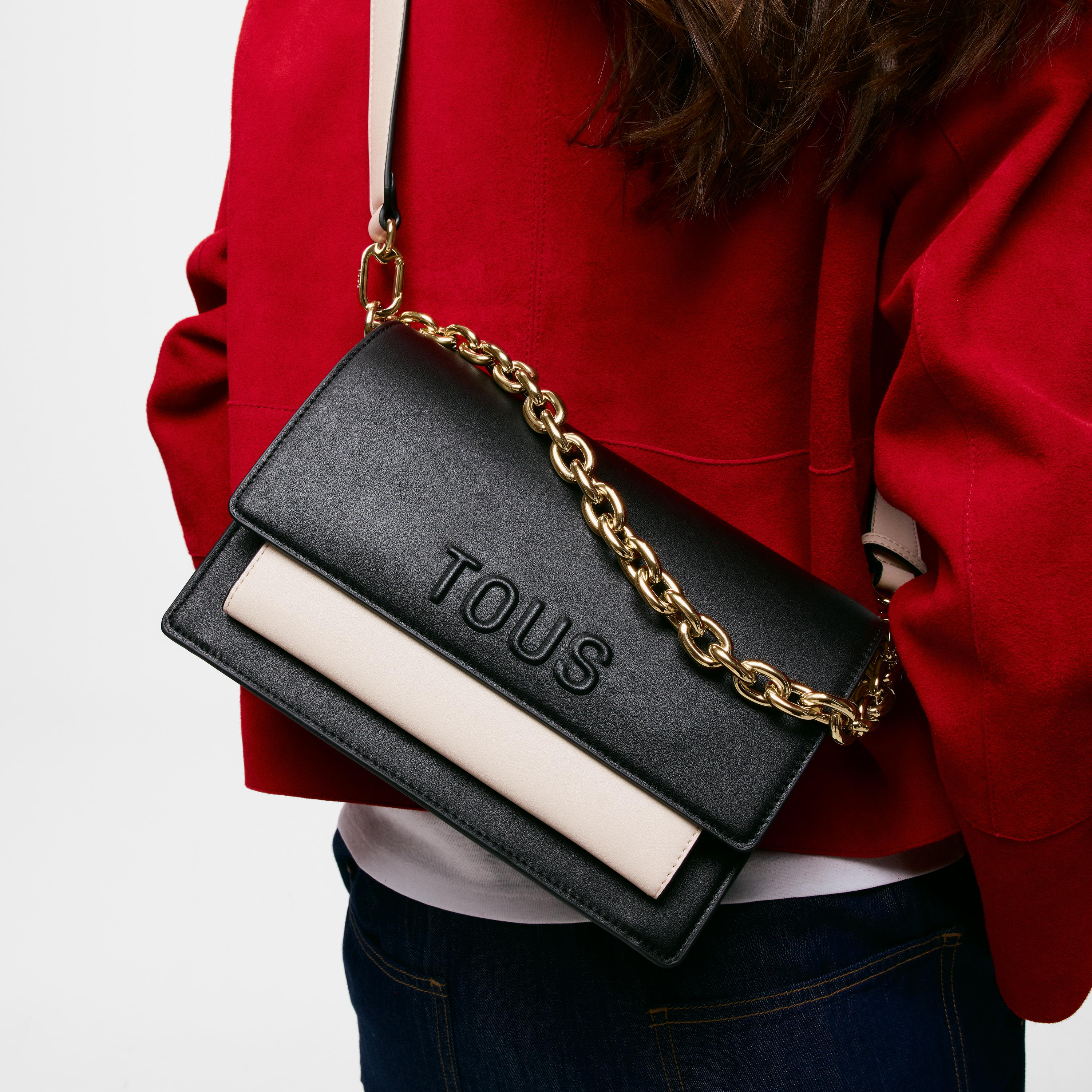 Medium black Audree Crossbody bag Kaos Icon | TOUS