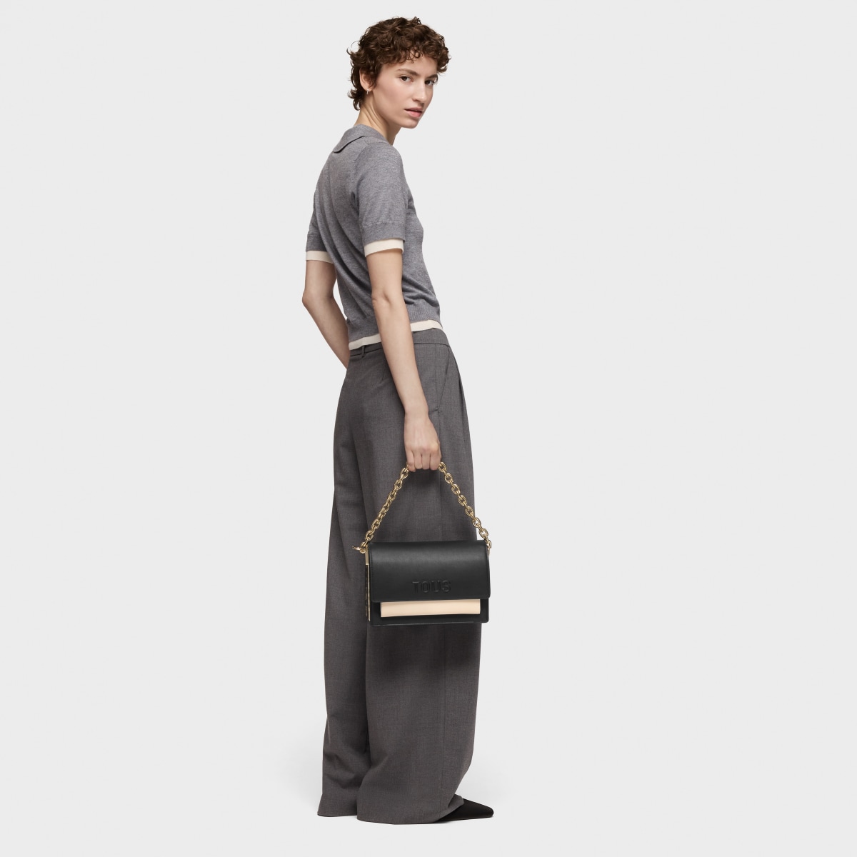 Medium black Audree Crossbody bag Kaos Icon