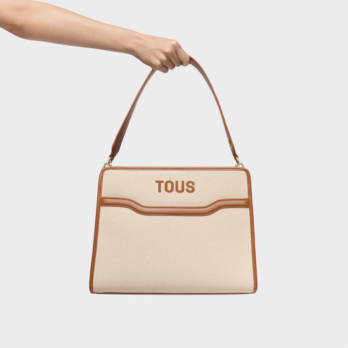Tous - Shopper Mediano Camel Audree Canvas - Camel