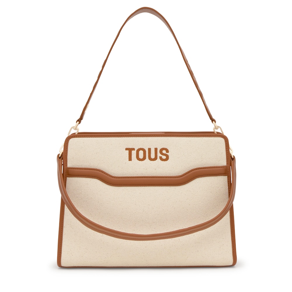 Medium camel-colored Audree Shopping bag Canvas