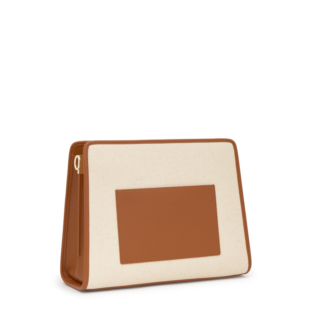 Shopper mediano camel Audree Canvas image number 1