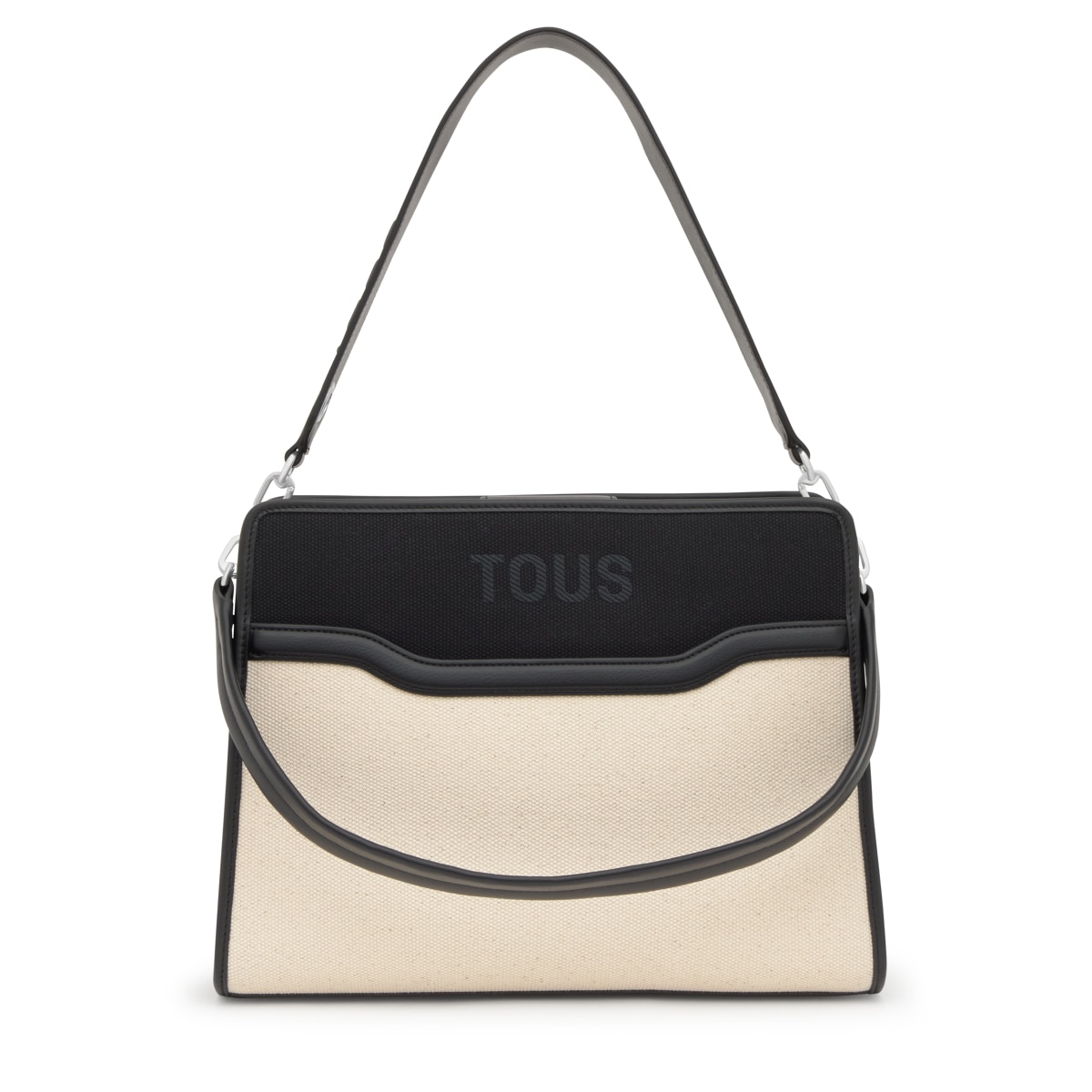 Tous - Shopper Mediano Negro Audree Canvas - Negro