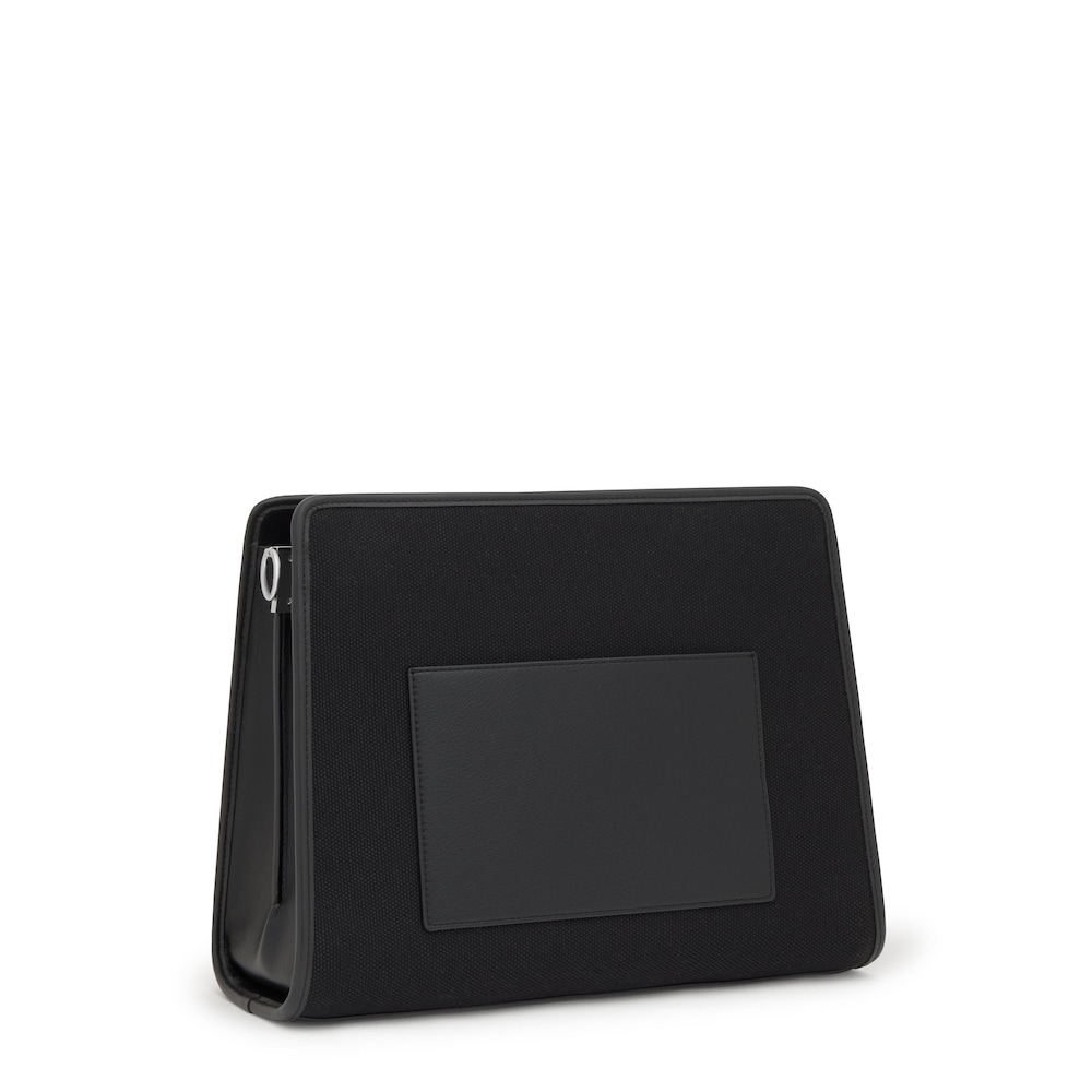 Shopper m&eacute;dia preta Audree Canvas