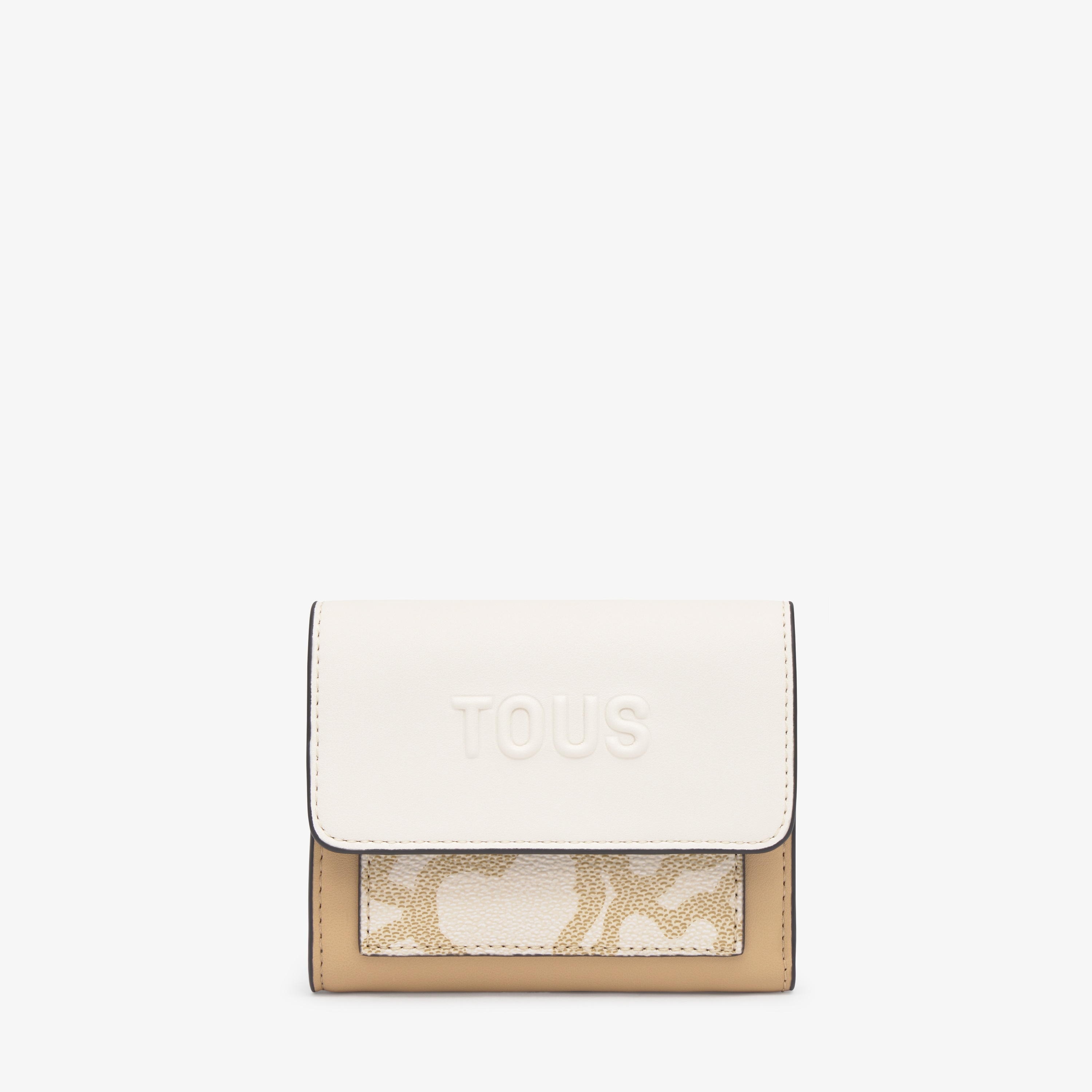 Sand-colored Flap Card wallet Kaos Icon