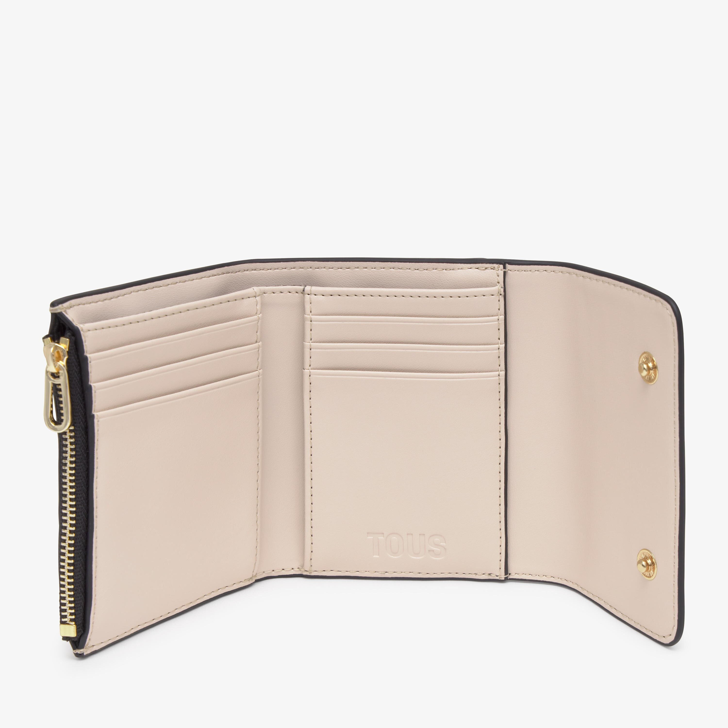 Beige Flap Card wallet Kaos Icon