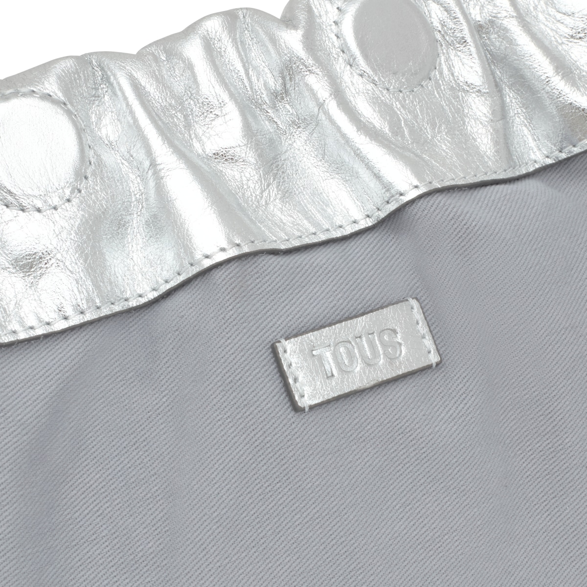 Silver-colored Crossbody clutch bag TOUS Cloud