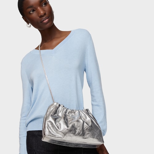Silver-colored Crossbody clutch bag TOUS Cloud